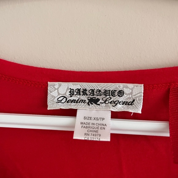 XS parasuco long sleeve red shirt - Picture 3 of 3
